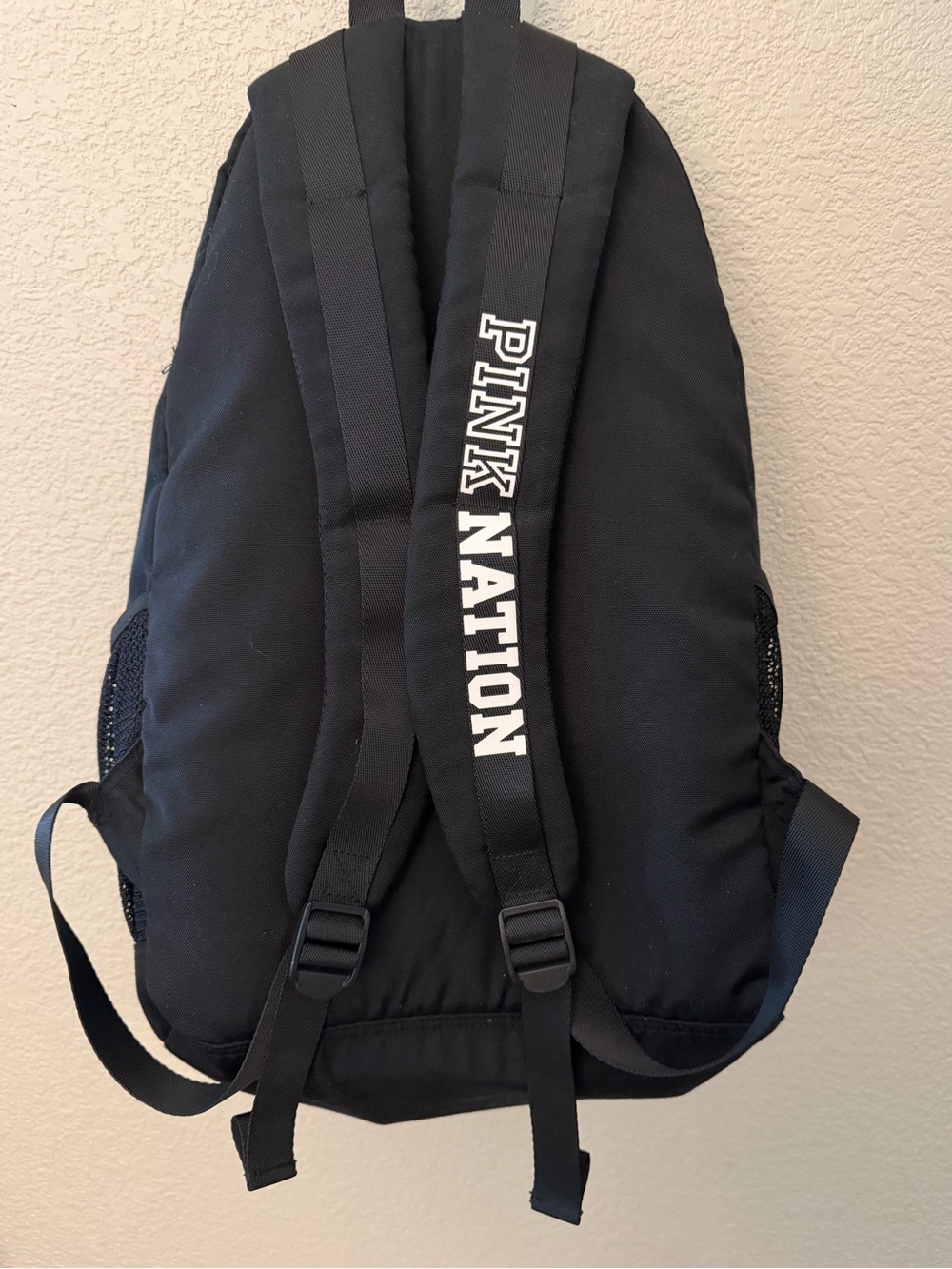 Victoria's Secret PINK Black Logo Backpack with multiple compartments. LIKE NEW - Picture 5 of 9